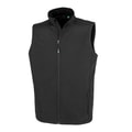 Heren Softshell Bodywarmer Result Printable R902M Zwart